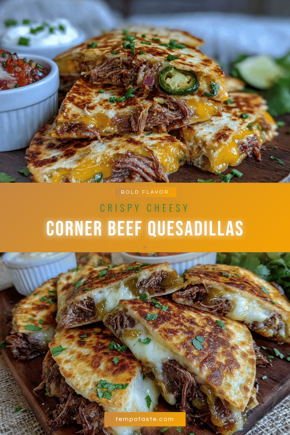 crispy corned beef quesadillas recipe