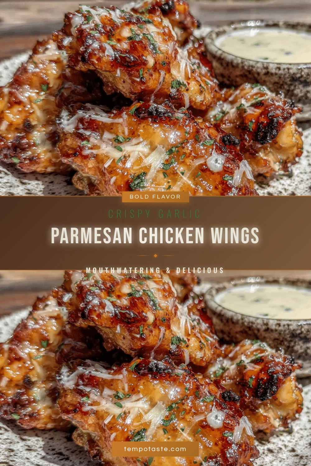 crispy garlic parmesan chicken wings recipe