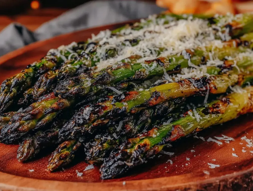 crispy grilled asparagus - featured image