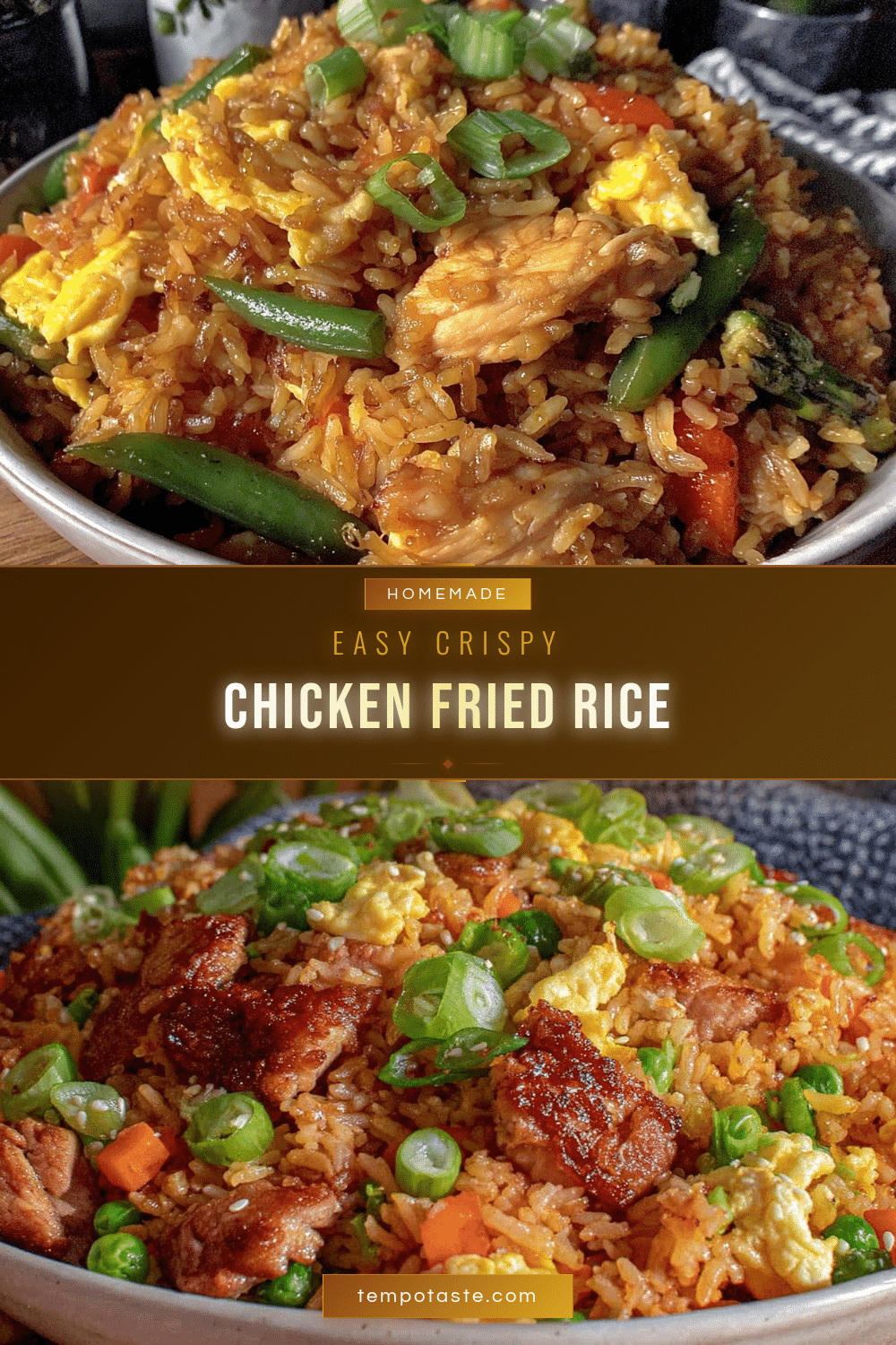 crispy homemade chicken fried rice recipe