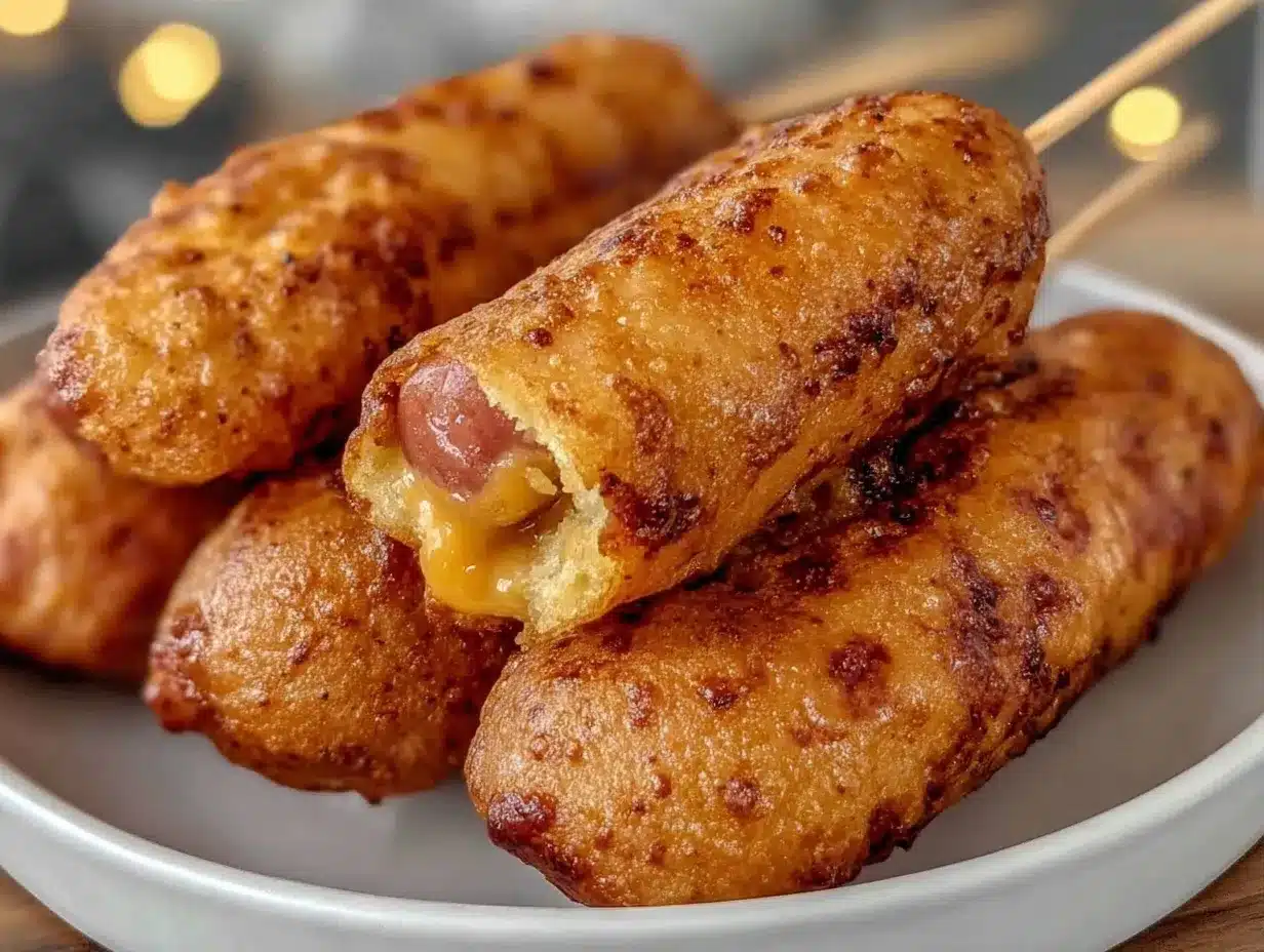 crispy homemade corn dogs preparation steps