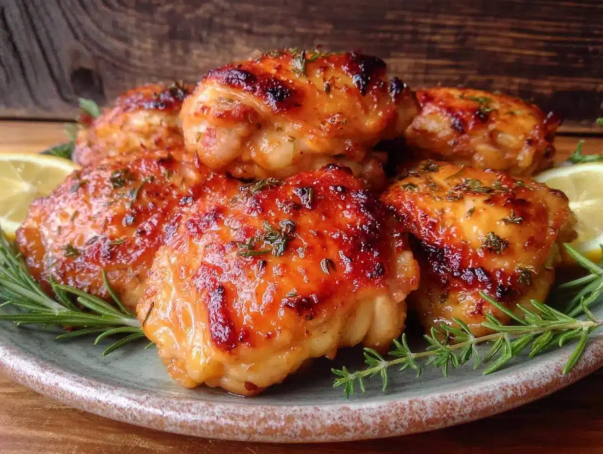crispy lemon herb roasted chicken thighs preparation steps