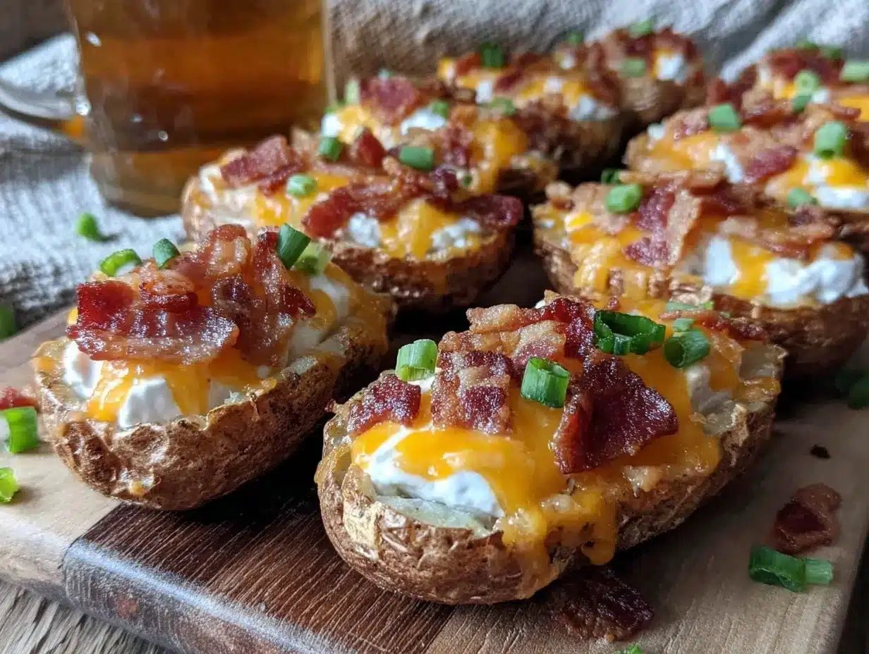 crispy loaded irish potato skins preparation steps