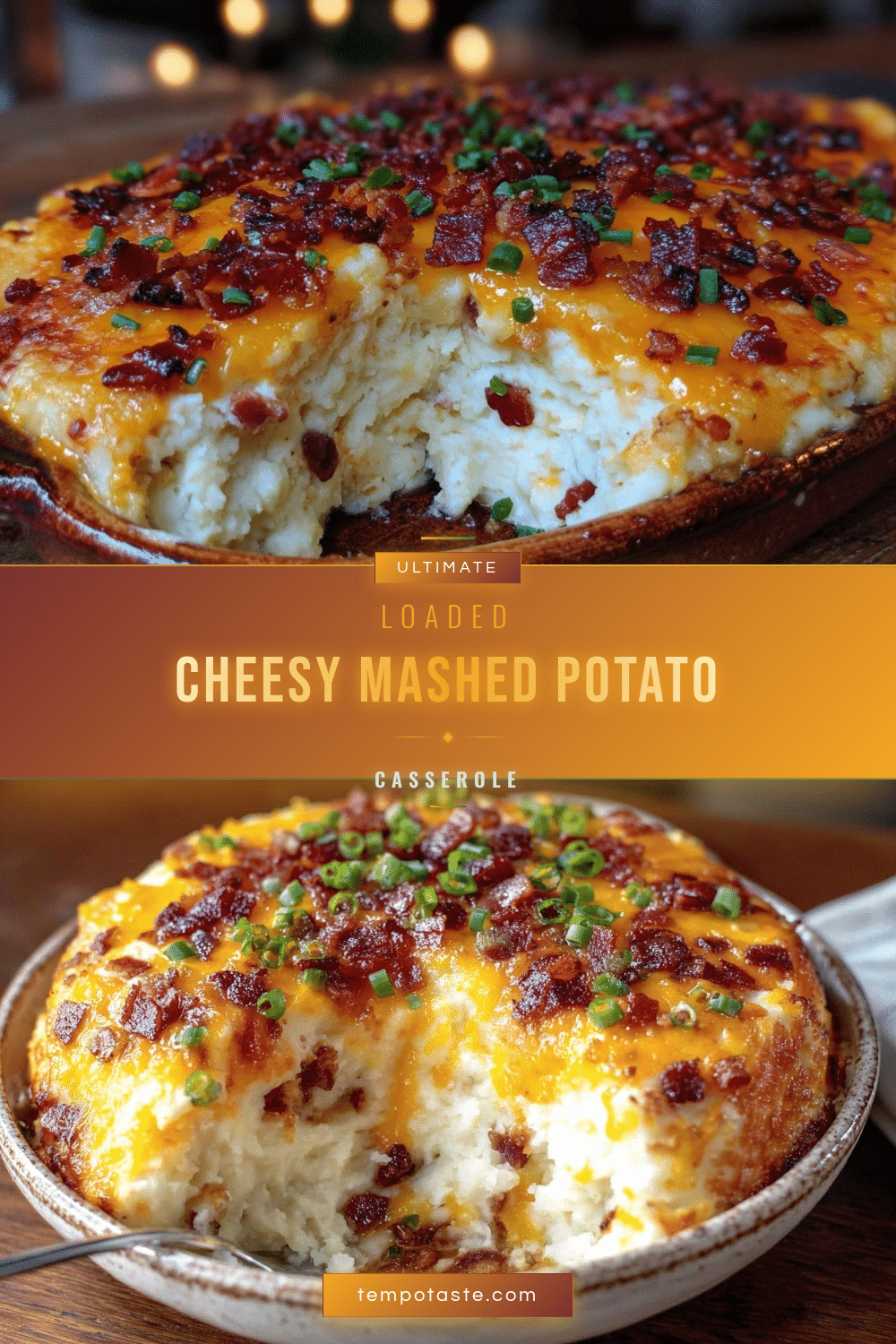 crispy loaded mashed potato casserole recipe