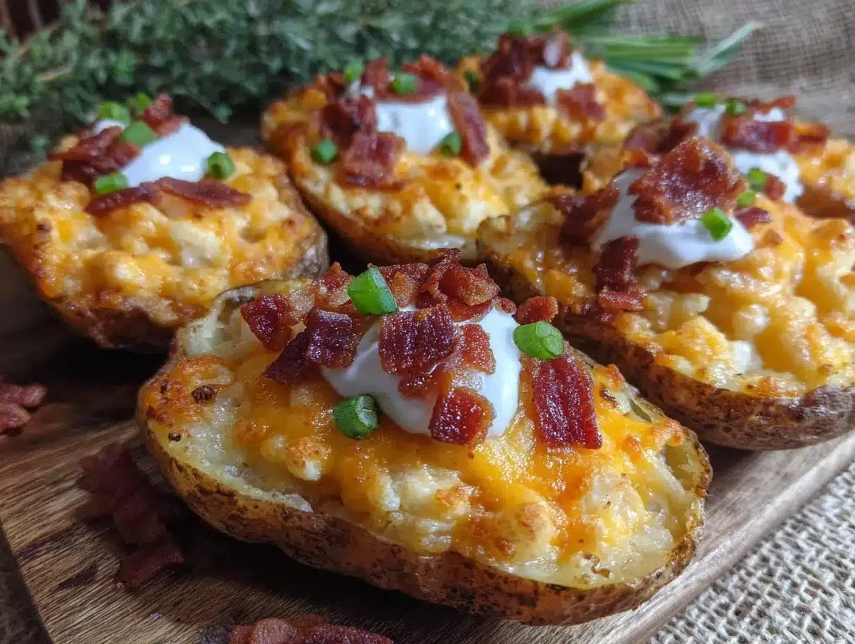 crispy loaded potato skins supreme preparation steps