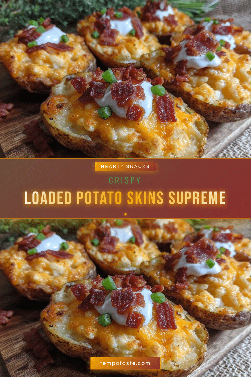 crispy loaded potato skins supreme recipe