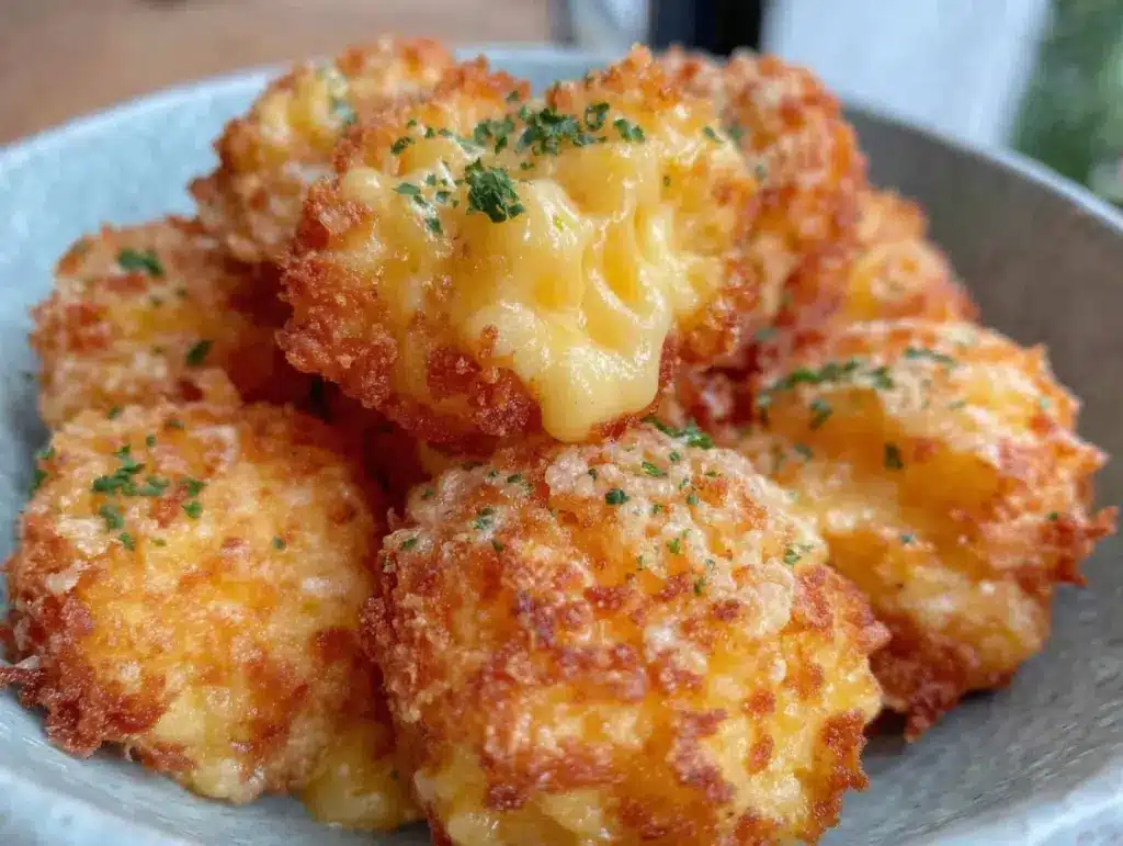 crispy mac and cheese bites - featured image