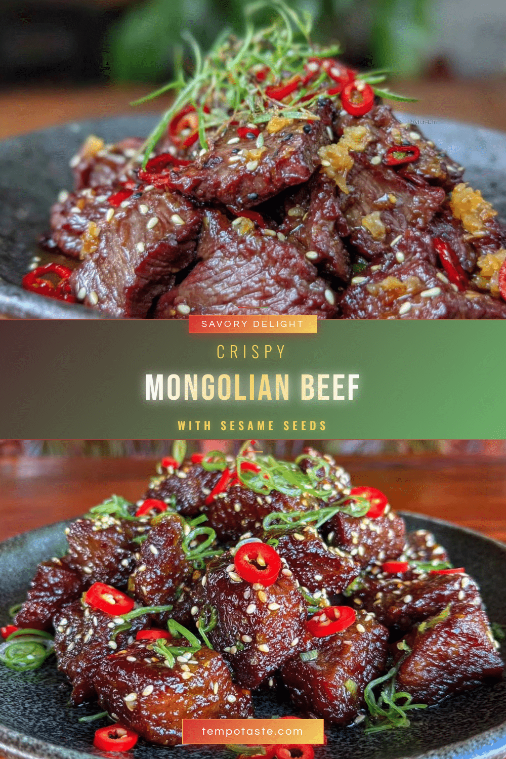 crispy Mongolian beef recipe