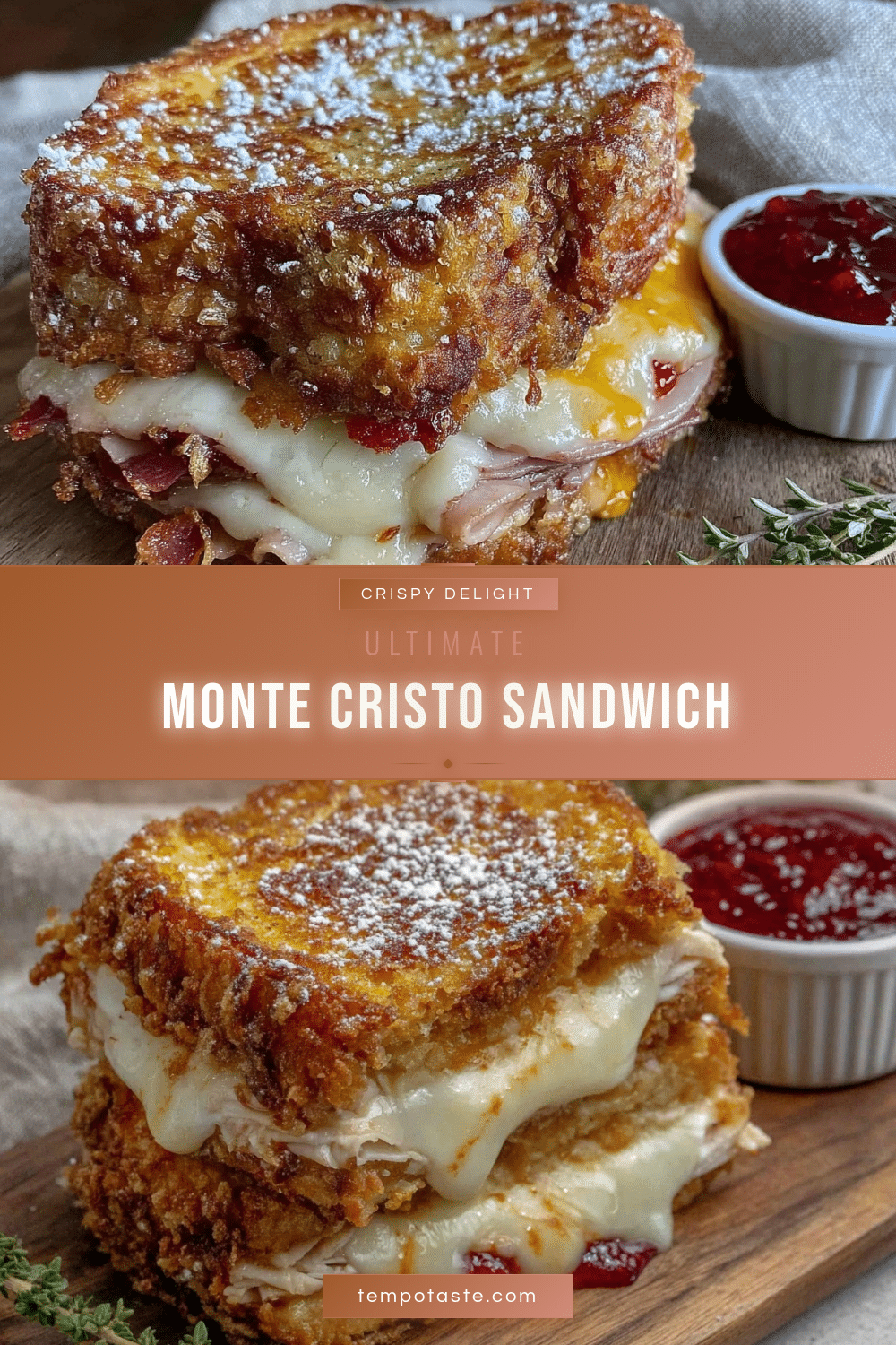 Crispy Monte Cristo Sandwich recipe