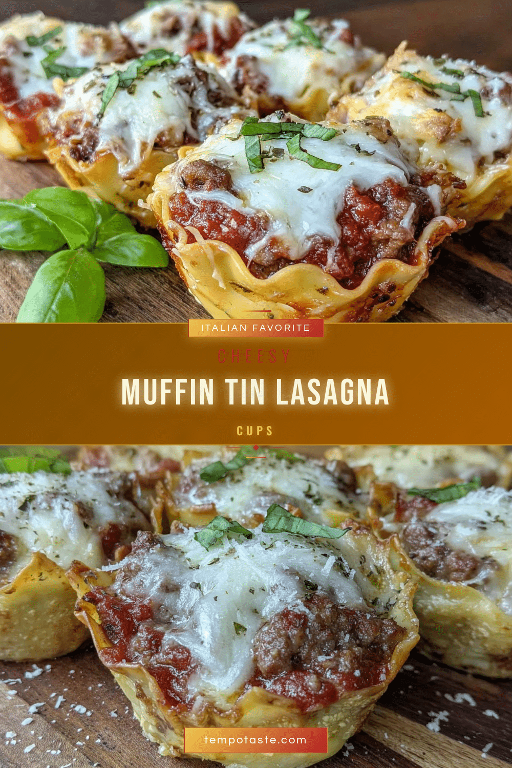 crispy muffin tin lasagna cups recipe
