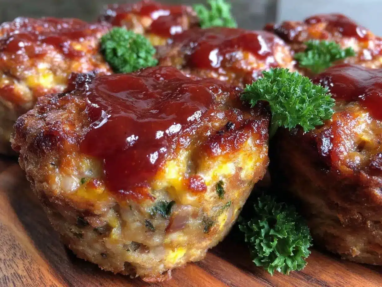 crispy muffin tin meatloaf bites preparation steps