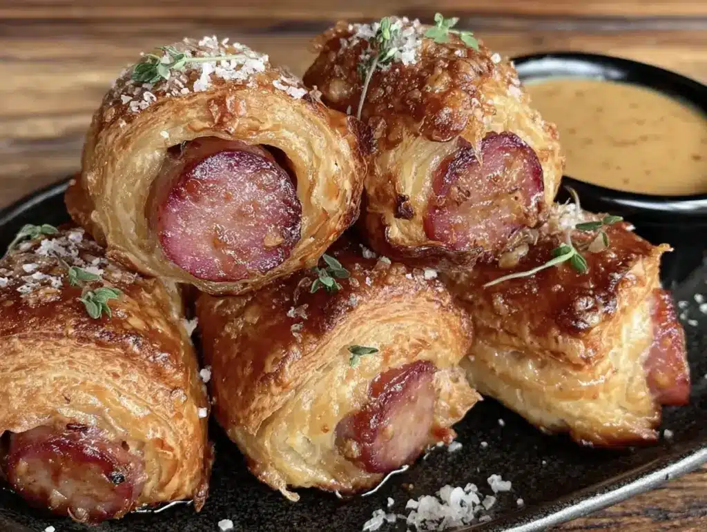 crispy pigs in a blanket - featured image