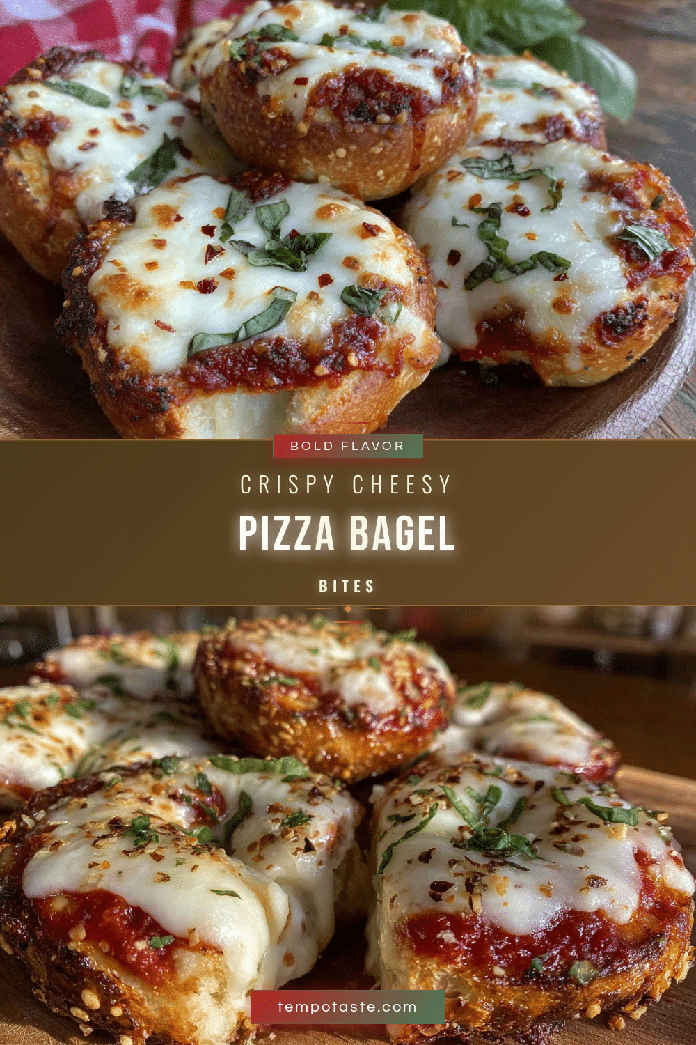 crispy pizza bagel bites recipe