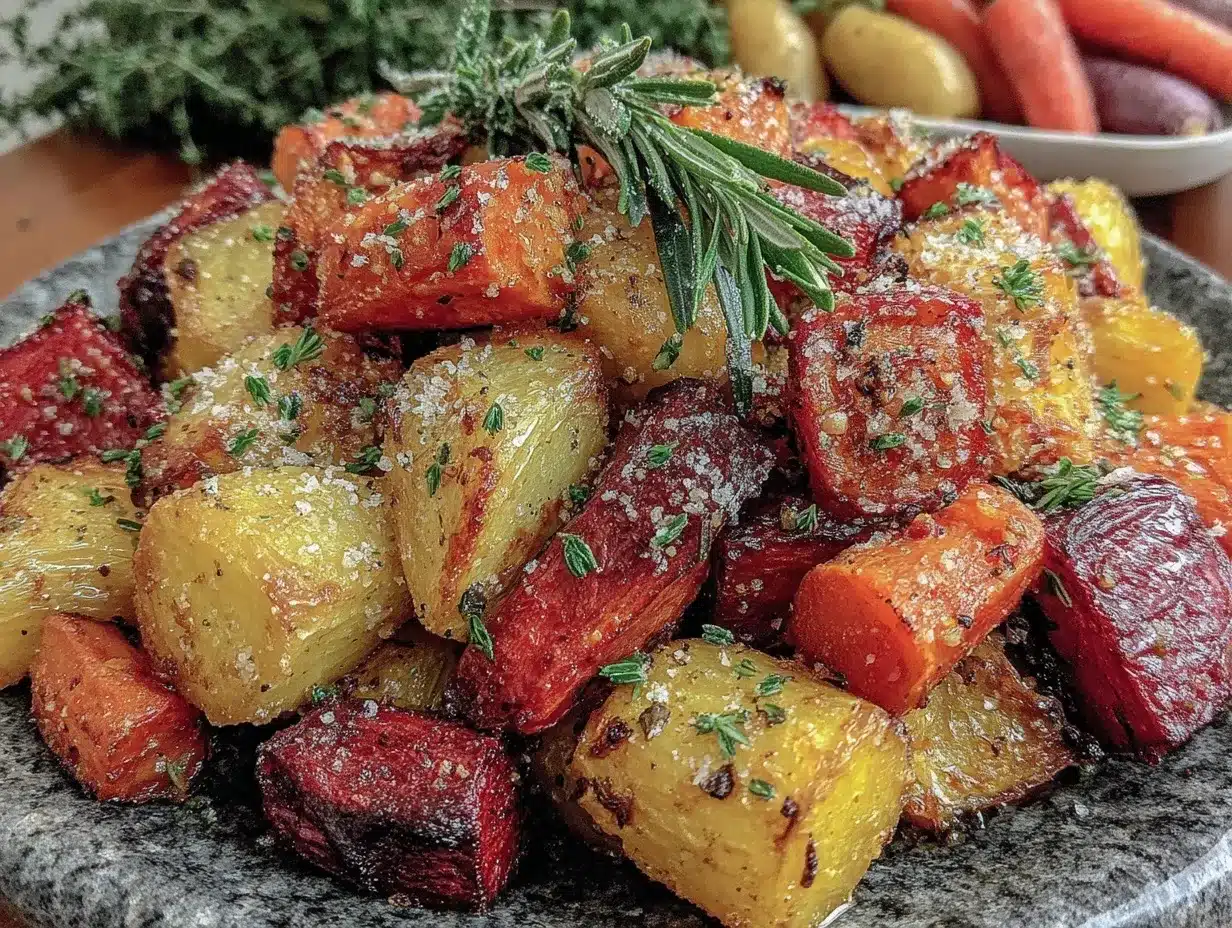 crispy roasted root vegetable medley preparation steps