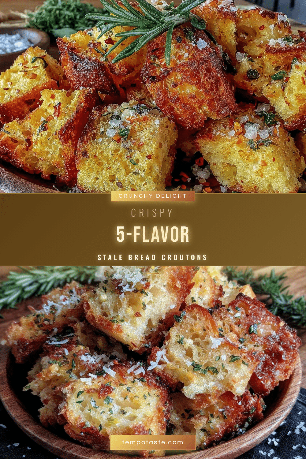 crispy stale bread croutons recipe
