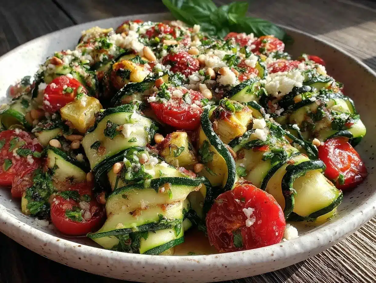 crispy zucchini overload summer salad preparation steps