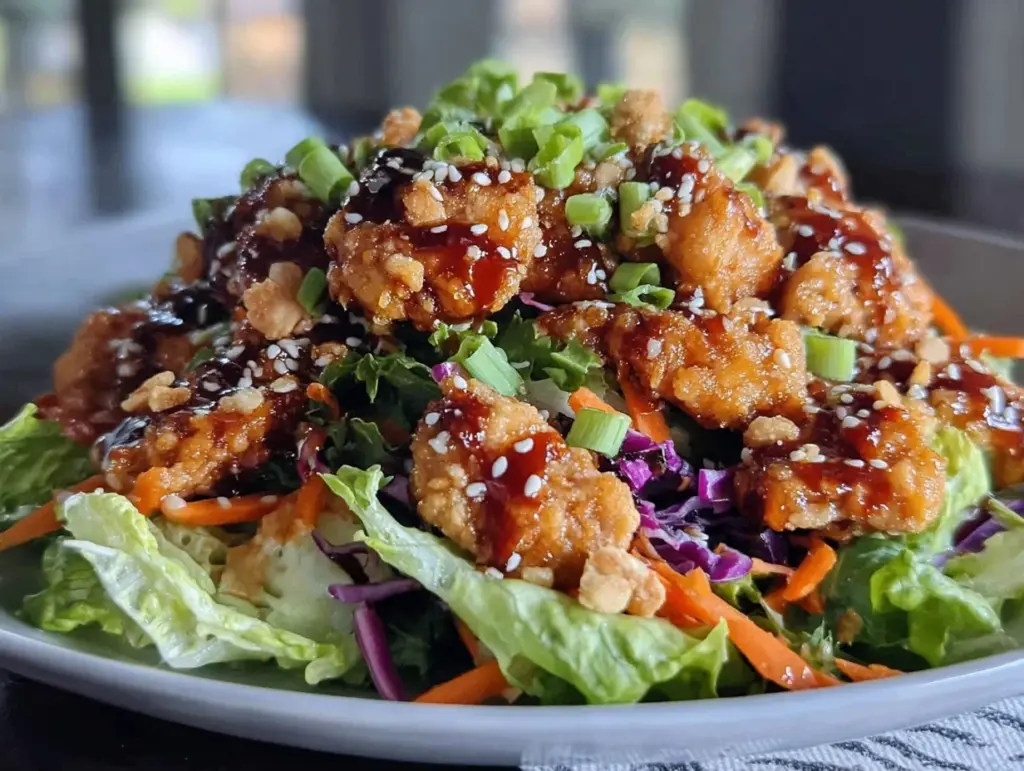 Crunchy Asian Sesame Chicken Salad - featured image