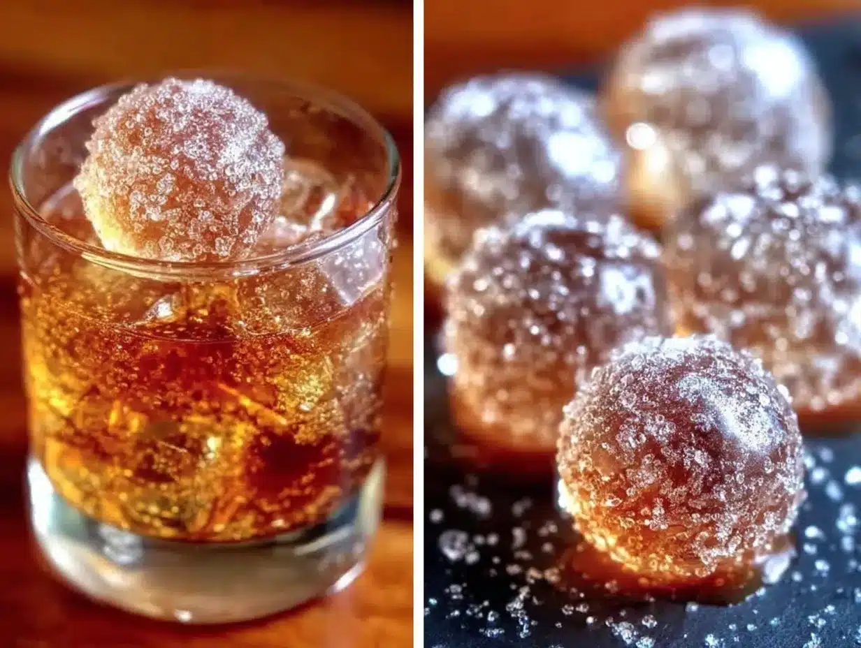 crystal clear cocktail ice spheres preparation steps