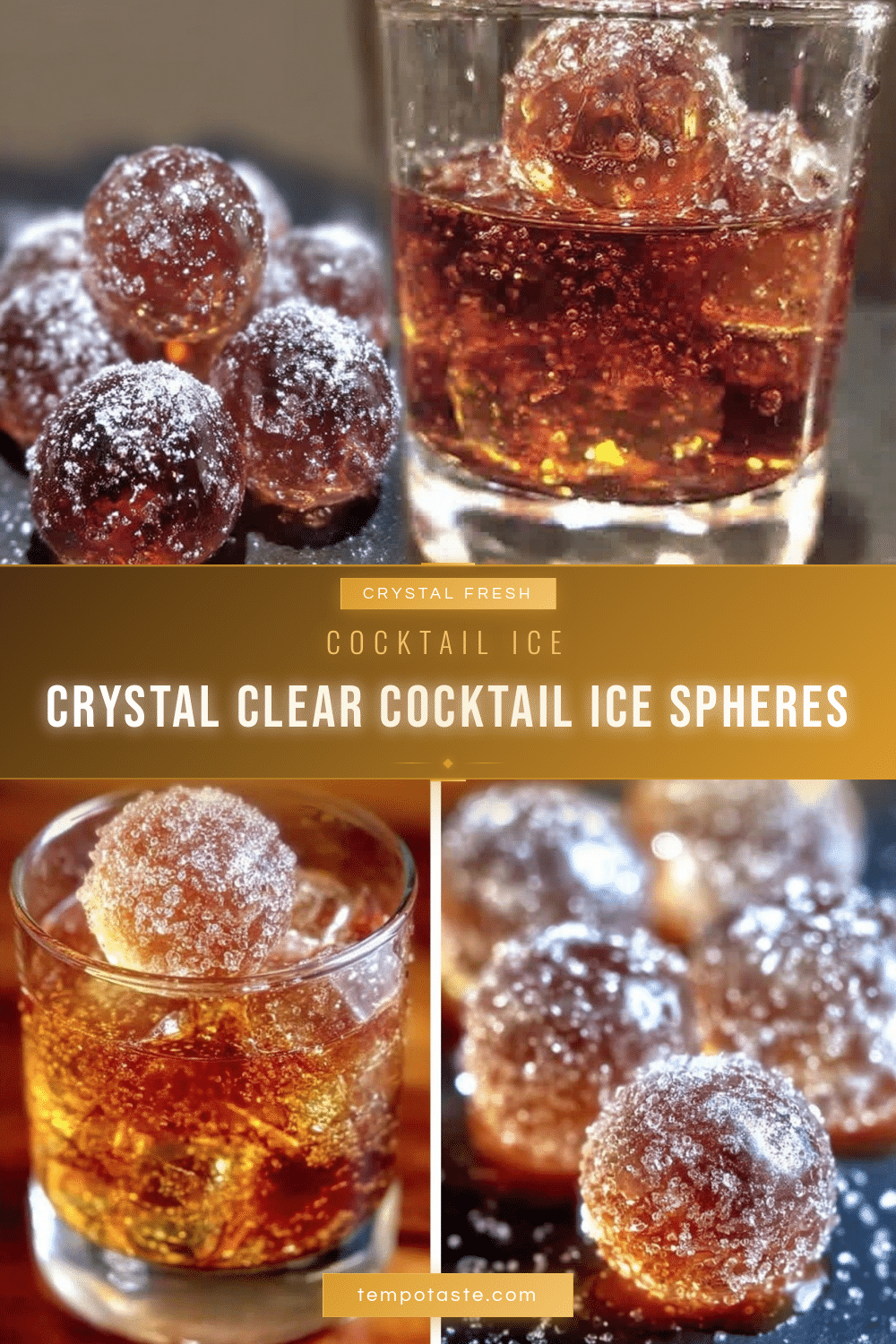 crystal clear cocktail ice spheres recipe