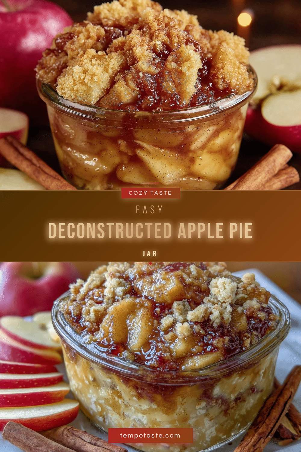 deconstructed apple pie jar recipe