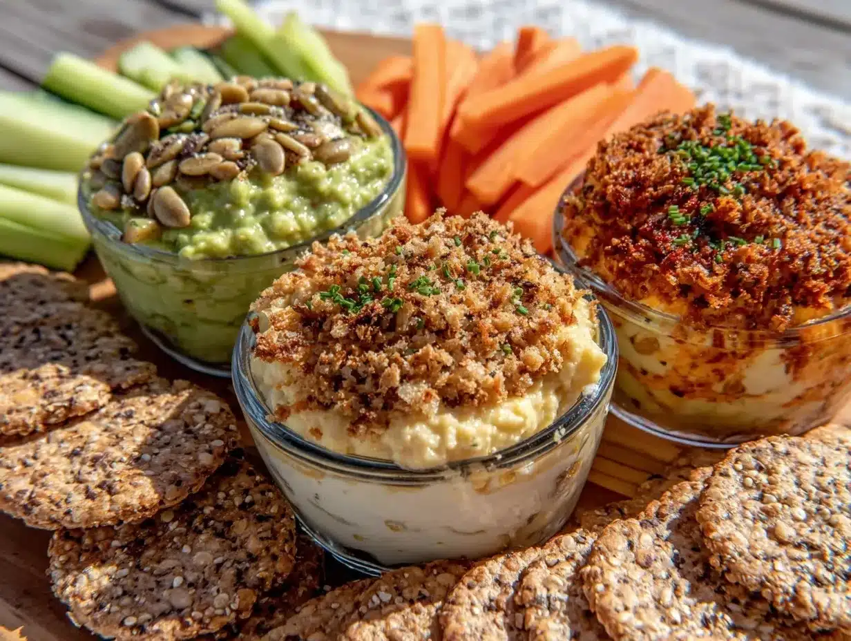 delicious crunchy topped dips preparation steps