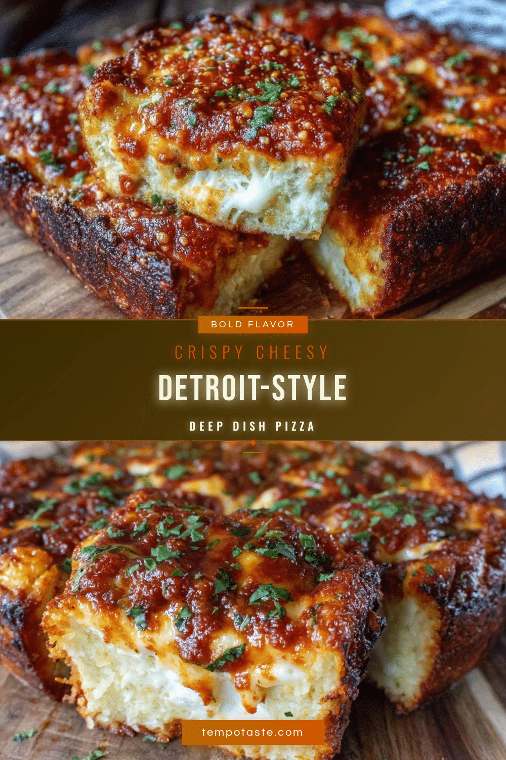 Detroit-style deep dish pizza recipe