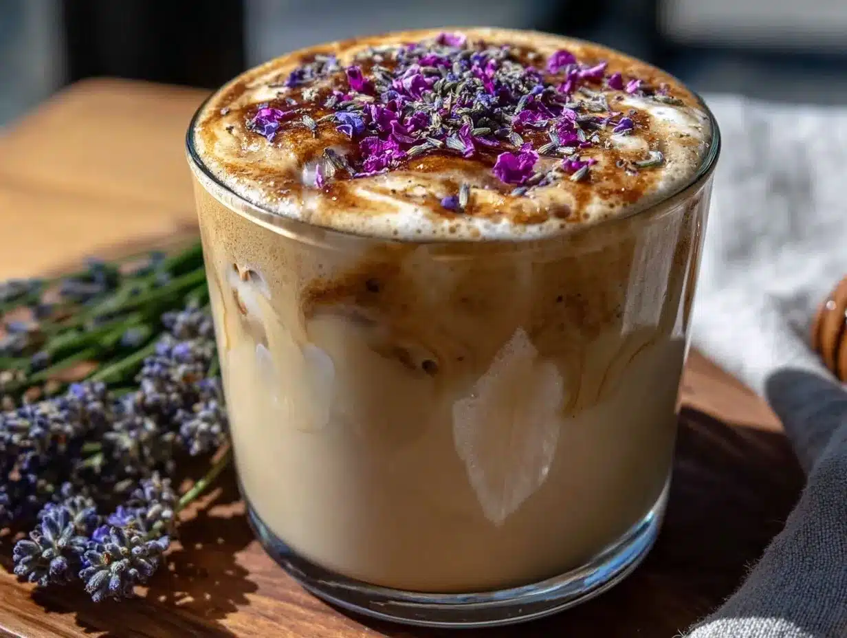 Dreamy Pisces Lavender Latte preparation steps