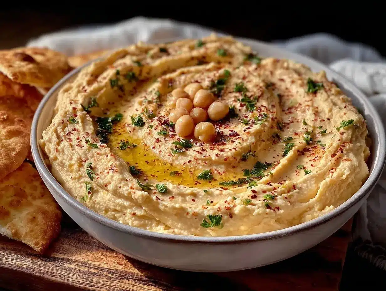 easy 2-minute food processor hummus preparation steps
