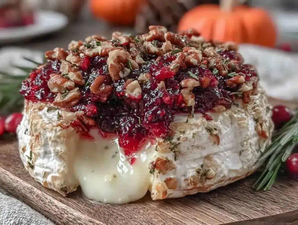 easy baked brie - featured image