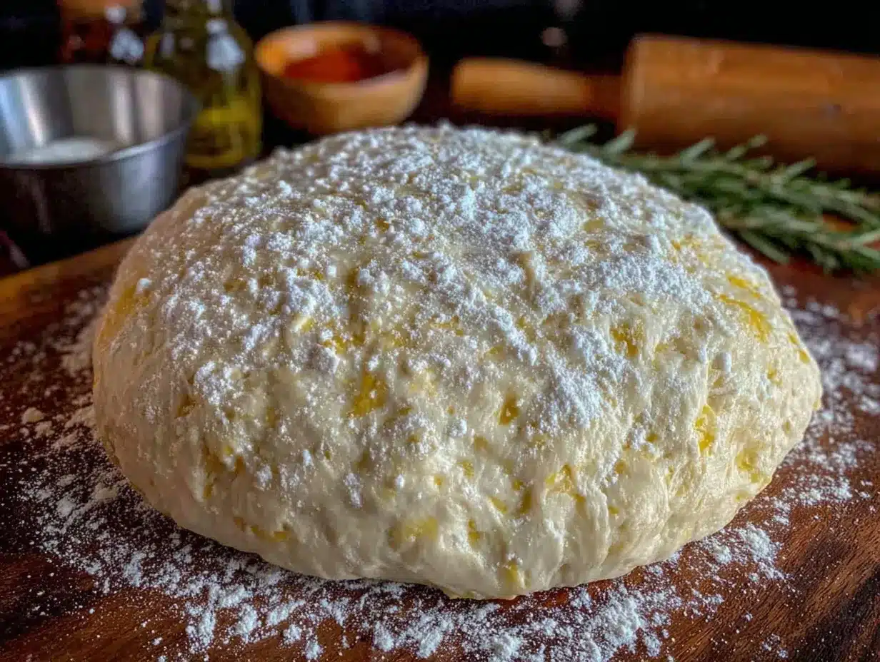easy fluffy food processor pizza dough preparation steps