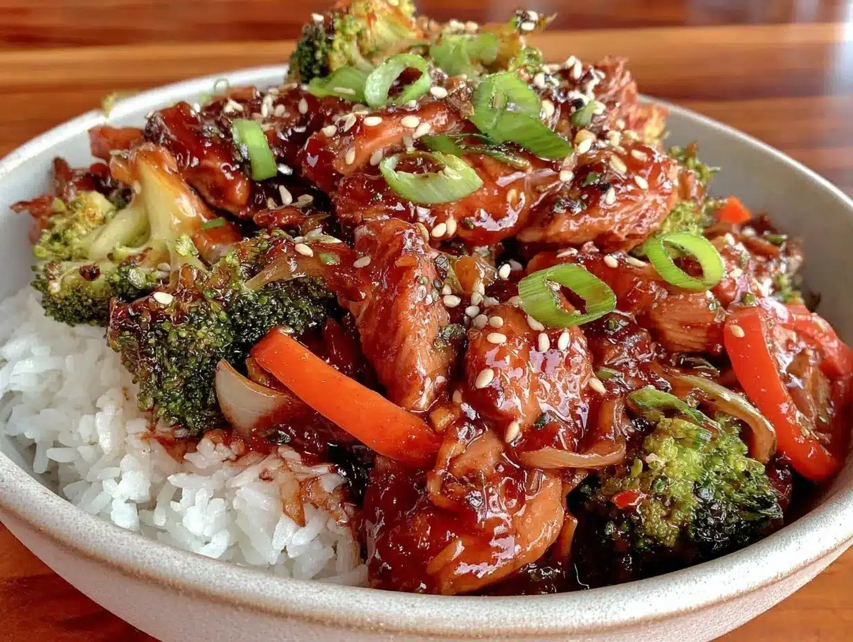 easy sticky teriyaki chicken stir fry preparation steps