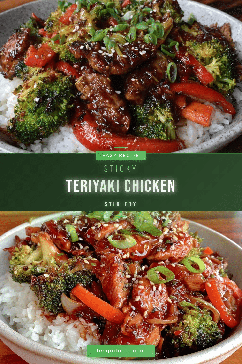 easy sticky teriyaki chicken stir fry recipe