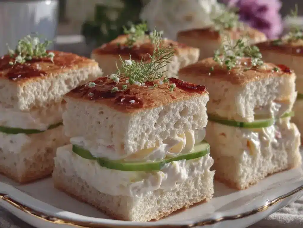 Elegant Bridgerton Tea Sandwiches - featured image