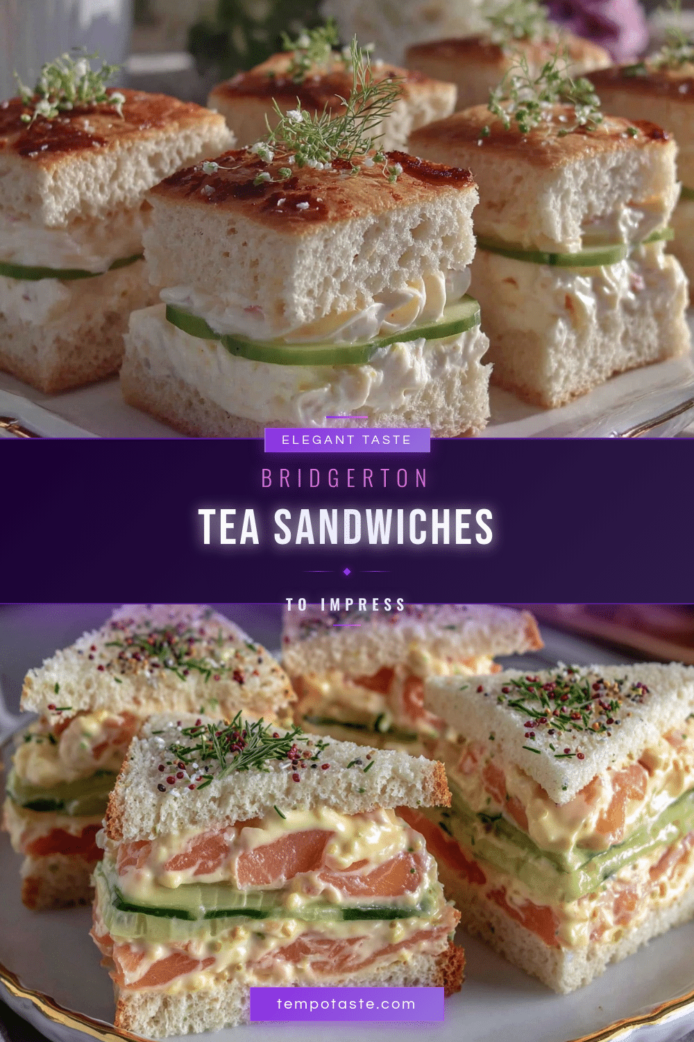 Elegant Bridgerton Tea Sandwiches recipe