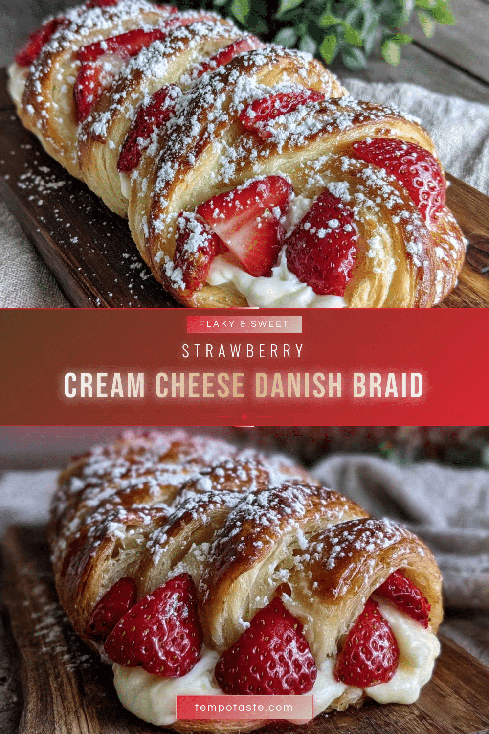 flaky strawberry cream cheese danish braid recipe