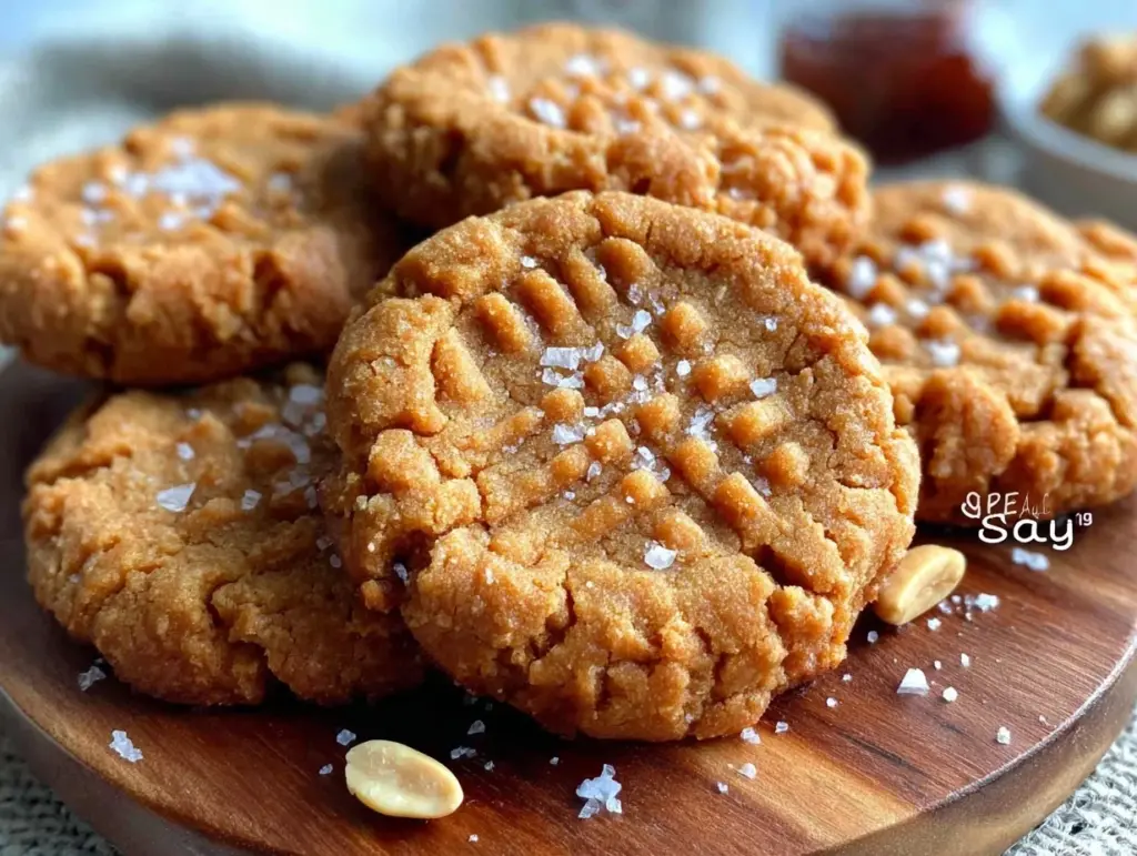 flourless peanut butter cookies - featured image