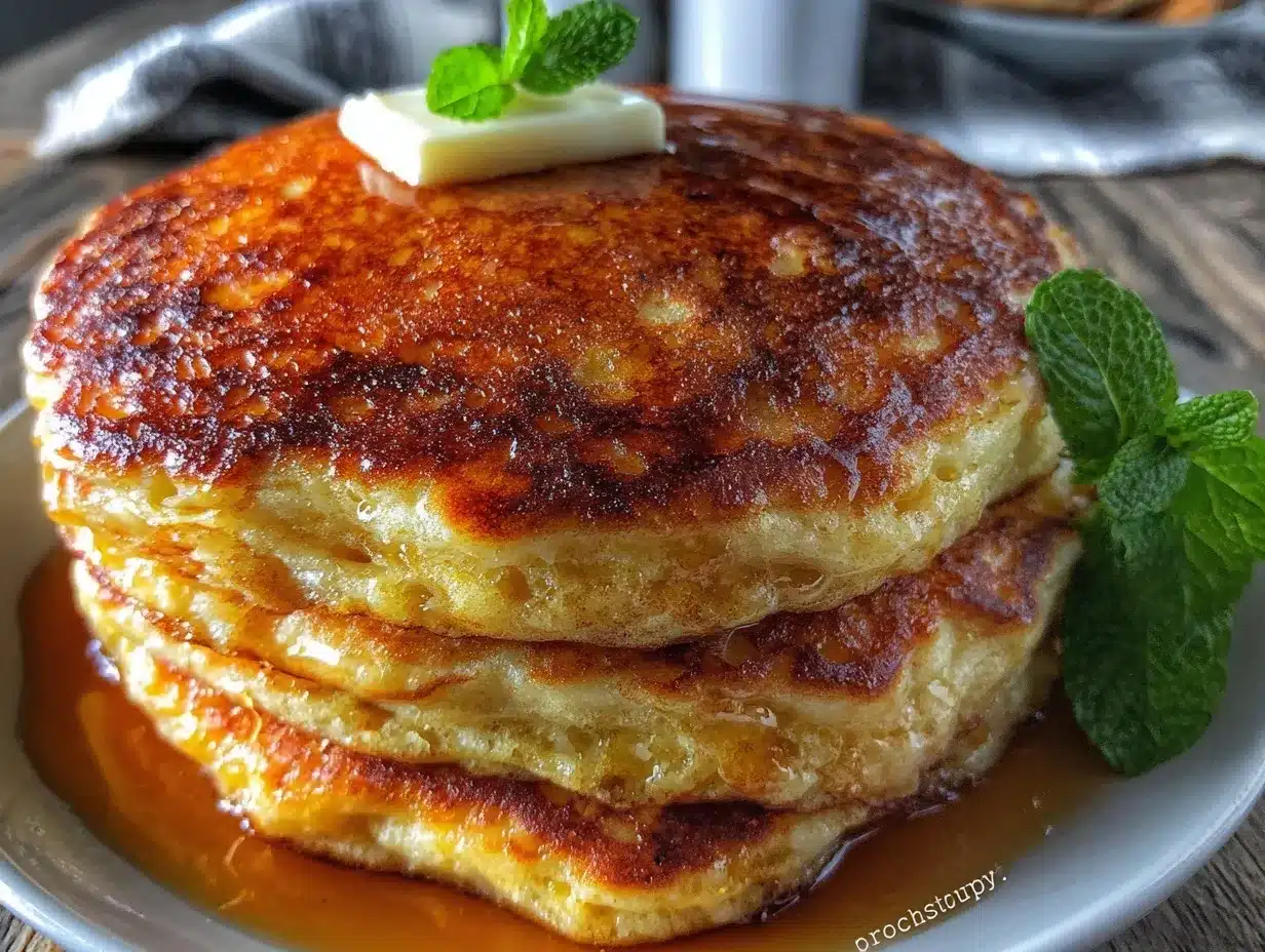 fluffy blender pancakes preparation steps