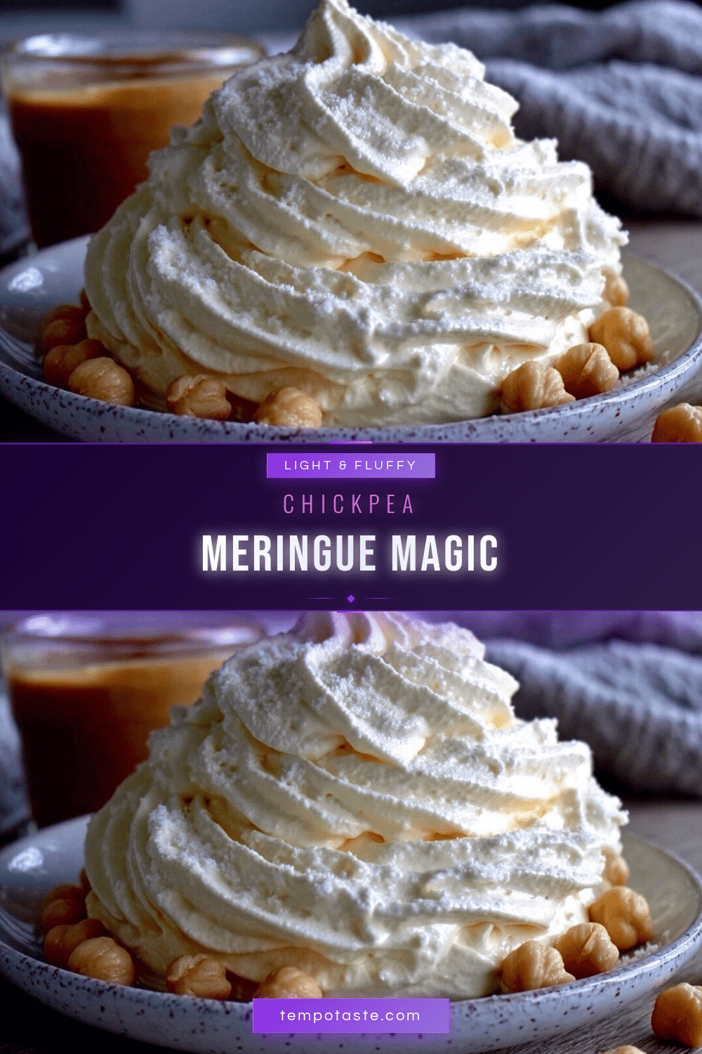 fluffy chickpea meringue recipe recipe