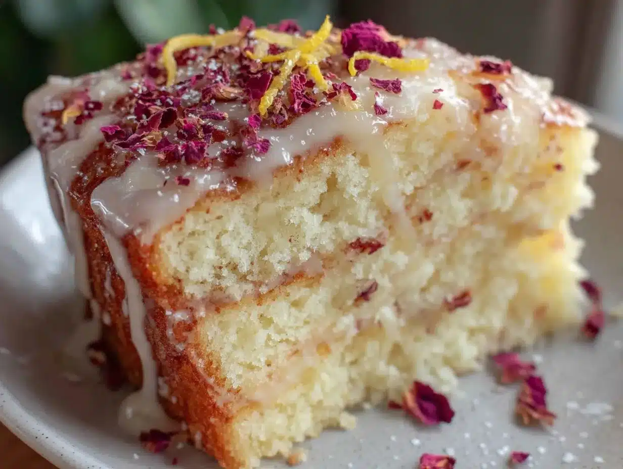 fluffy rose lemonade cake preparation steps