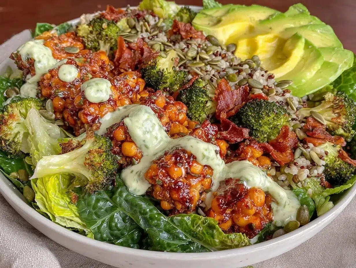 fresh all-green goddess bowl preparation steps
