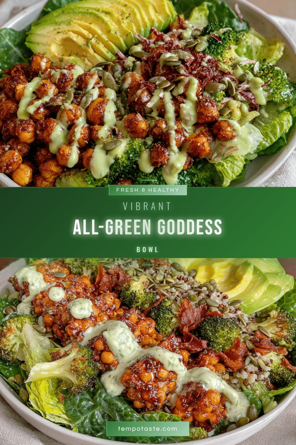 fresh all-green goddess bowl recipe