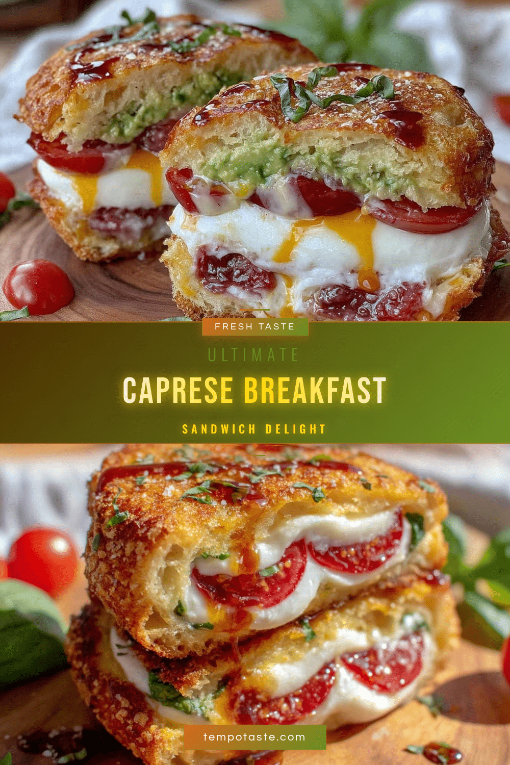 Fresh Caprese Breakfast Sandwich recipe