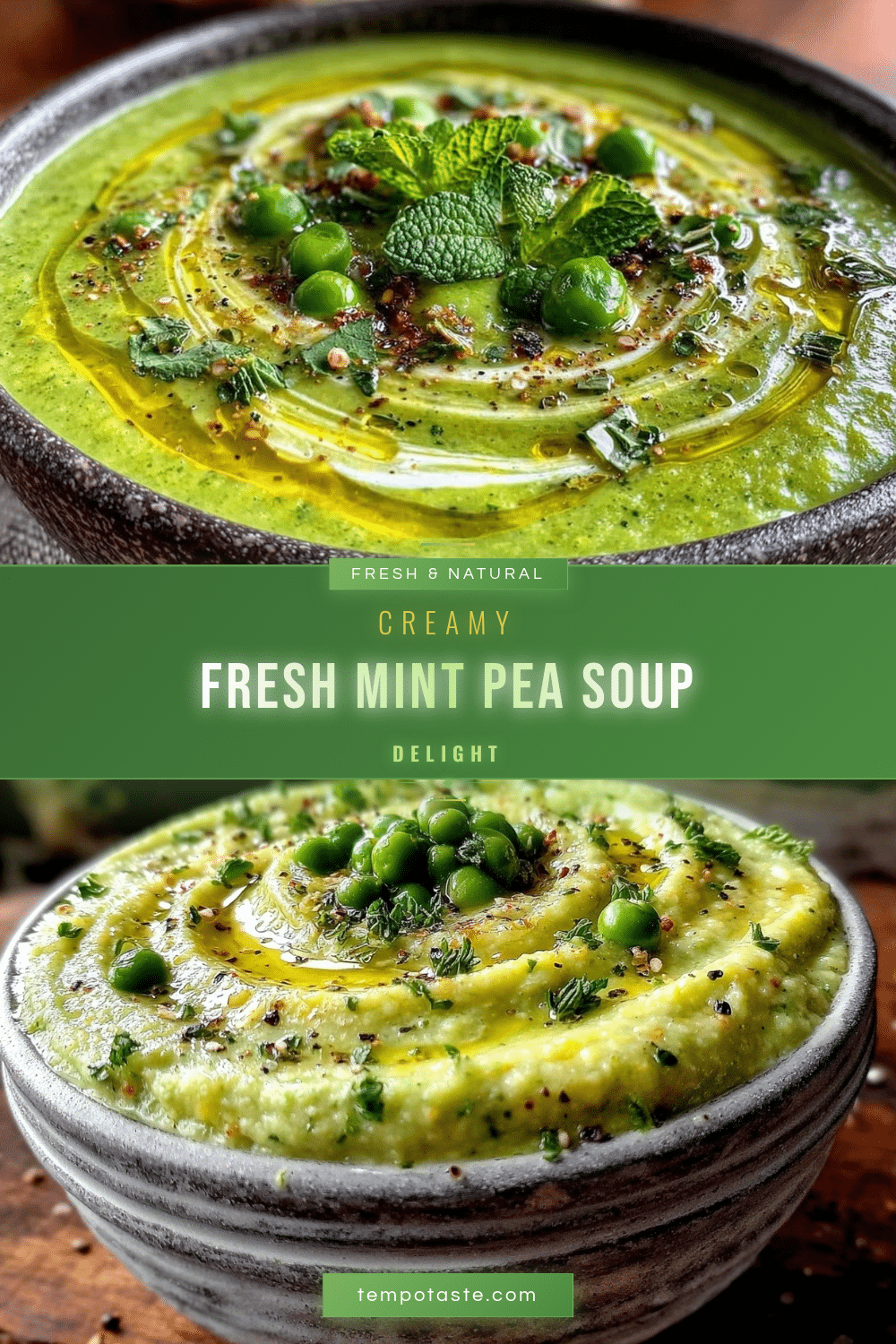 fresh creamy mint pea soup recipe