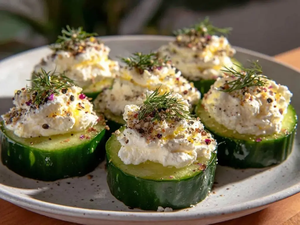 fresh cucumber bites - featured image
