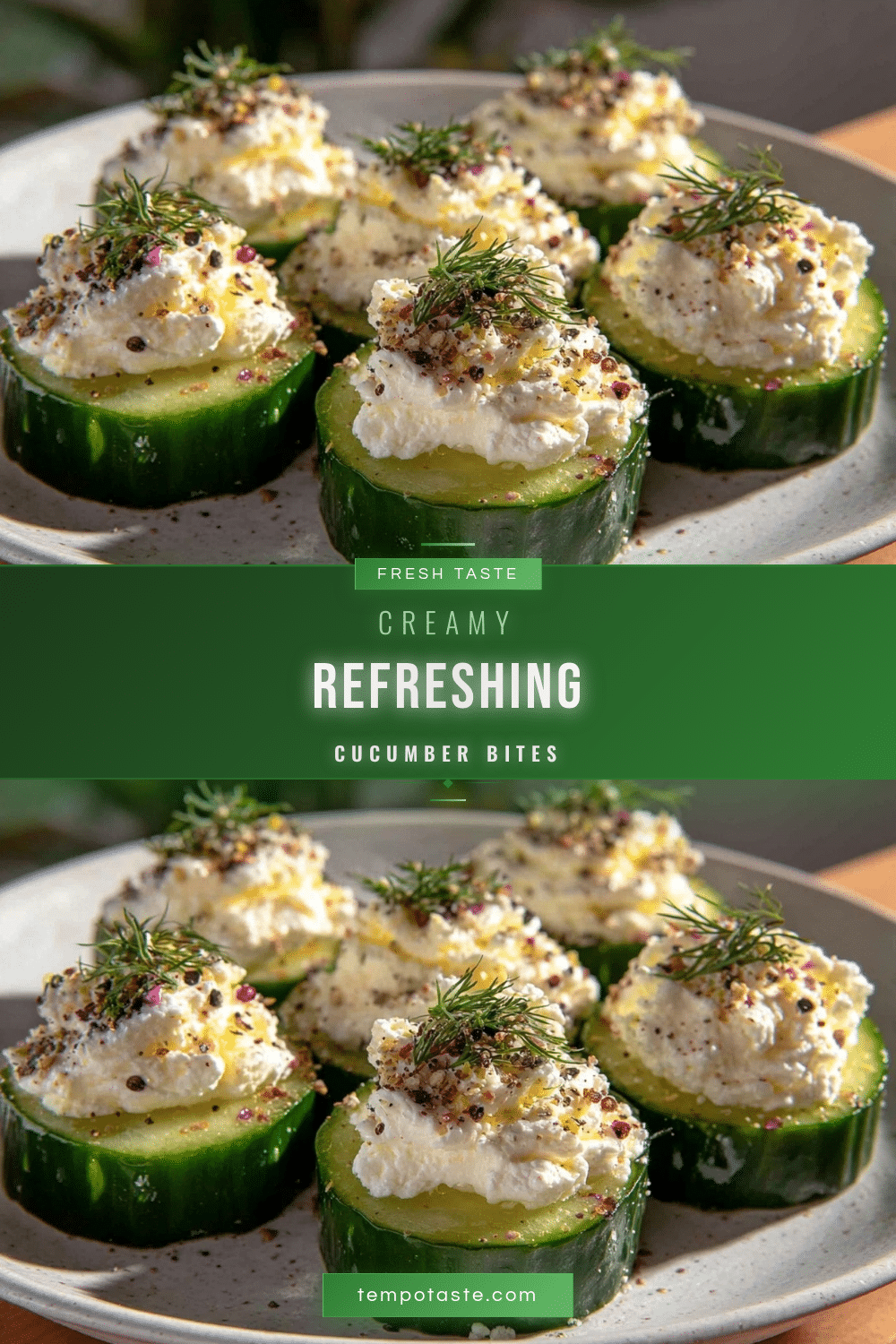 fresh cucumber bites recipe