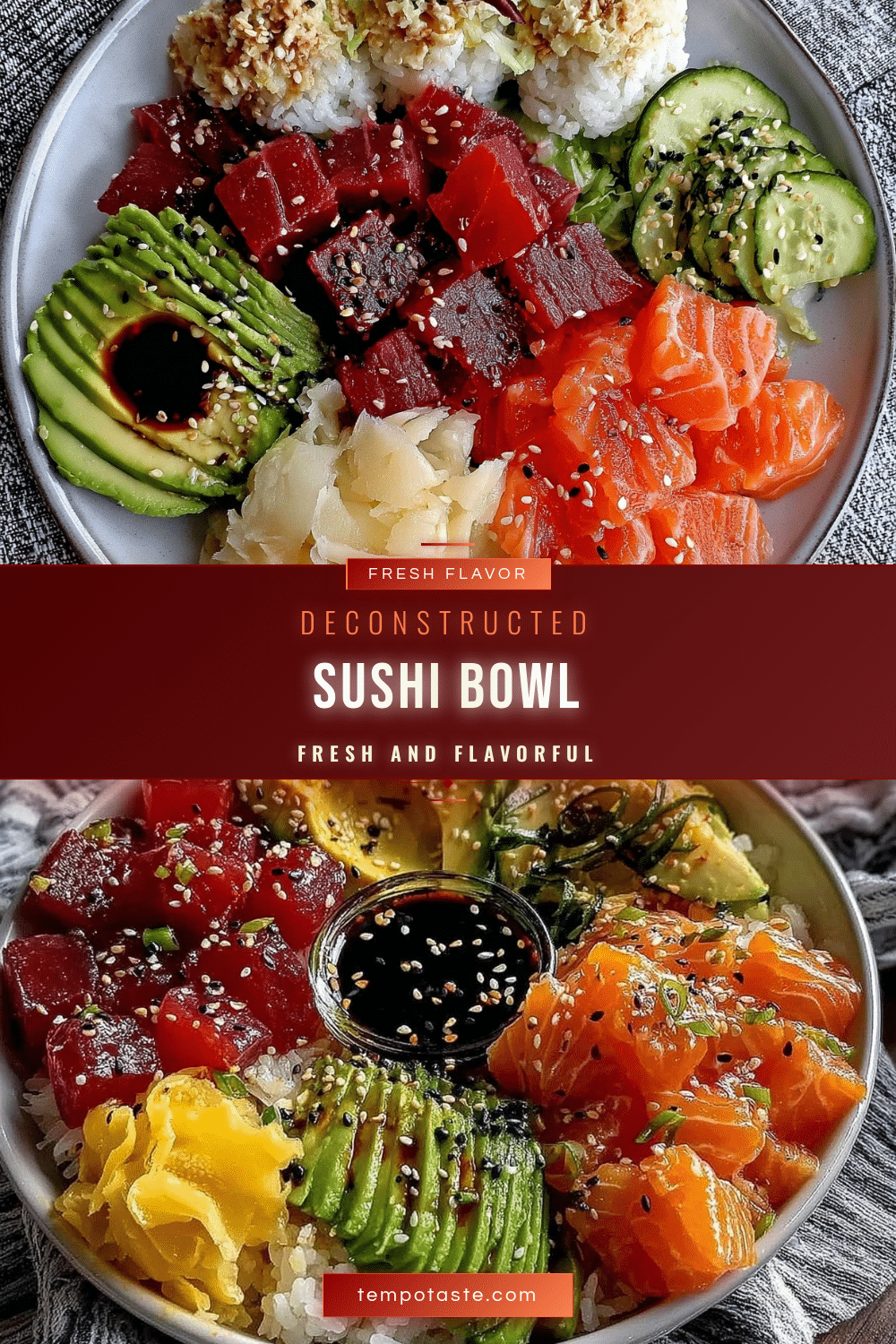 fresh deconstructed sushi bowl recipe