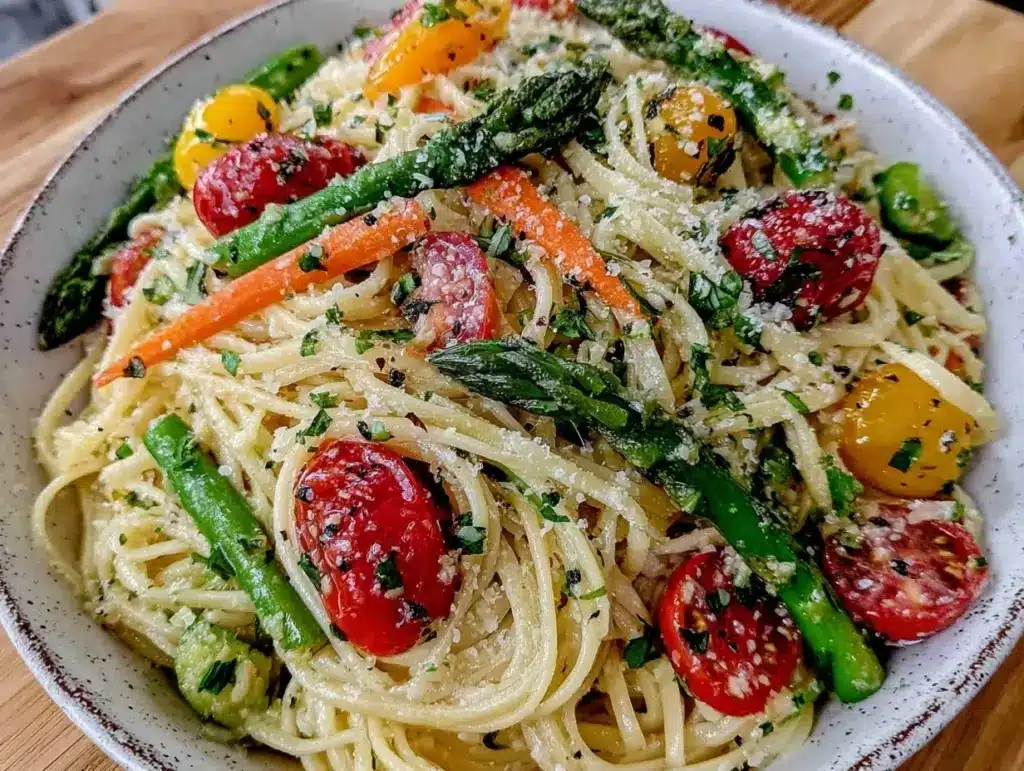 fresh herb pasta primavera - featured image