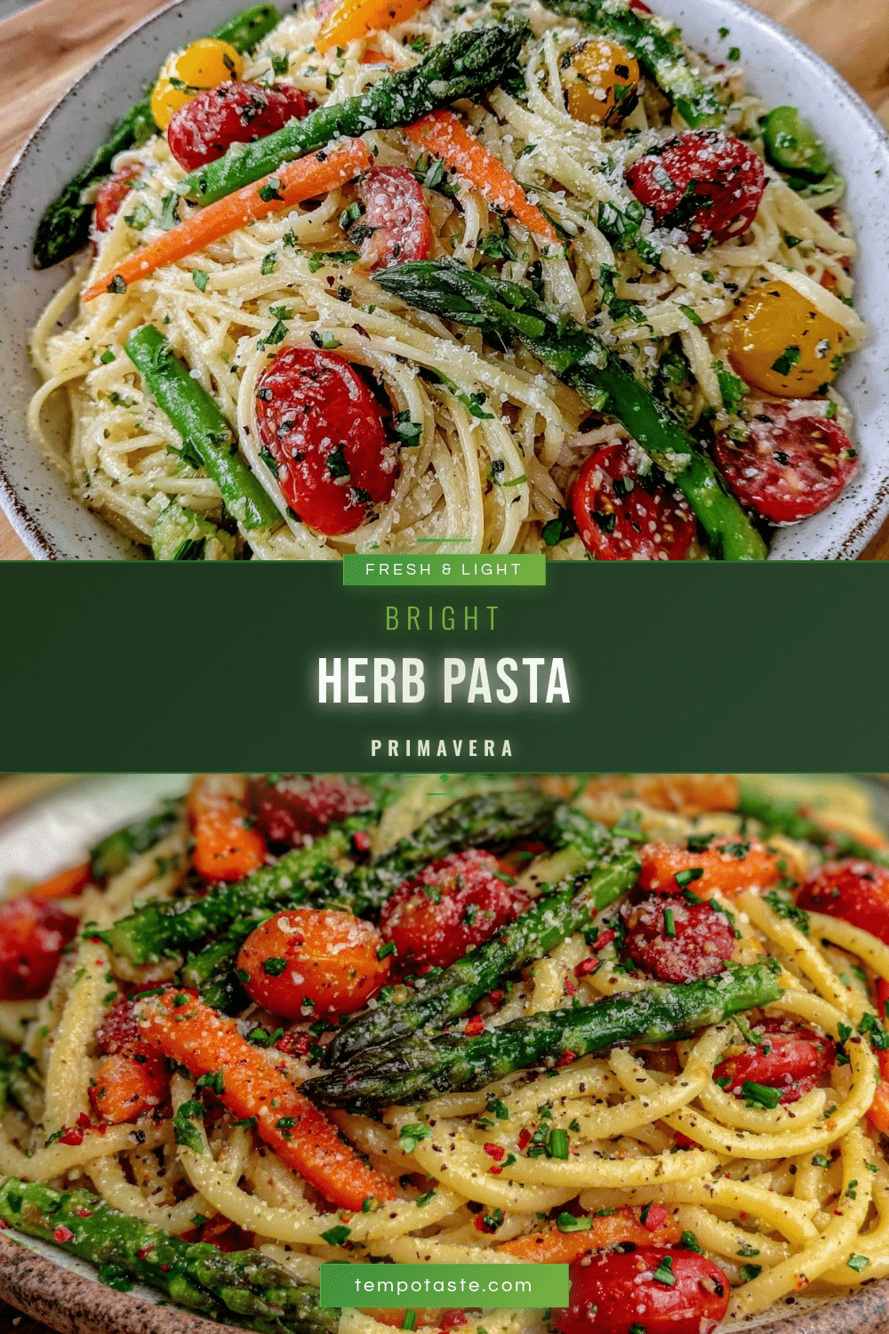 fresh herb pasta primavera recipe