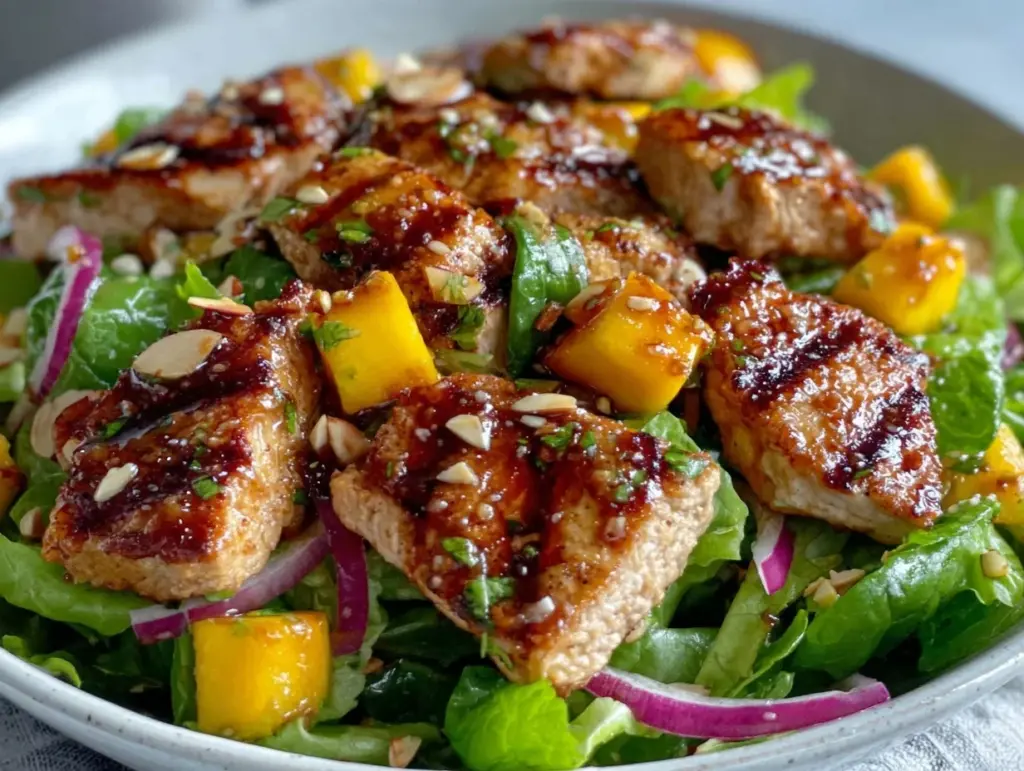 fresh mango chicken salad - featured image