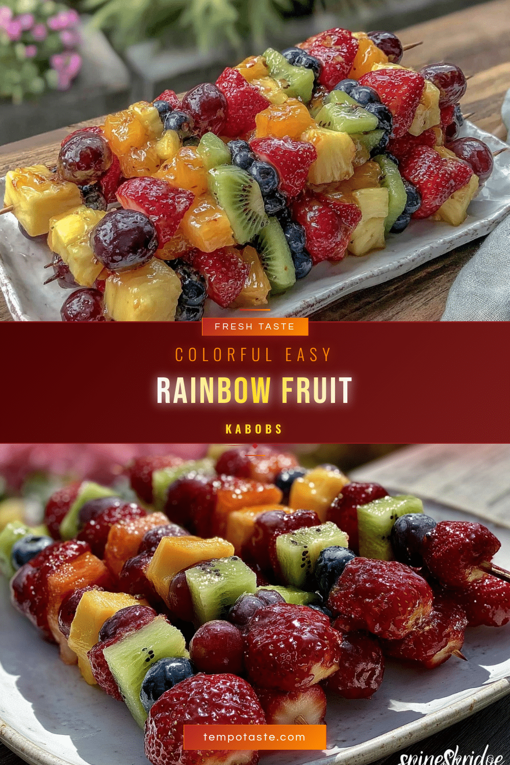 fresh rainbow fruit kabobs recipe